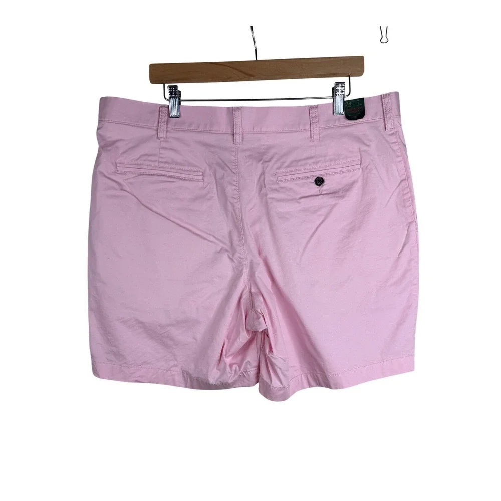 New J. Crew Men's Portsider Cotton Twill Shorts size 38 Pink